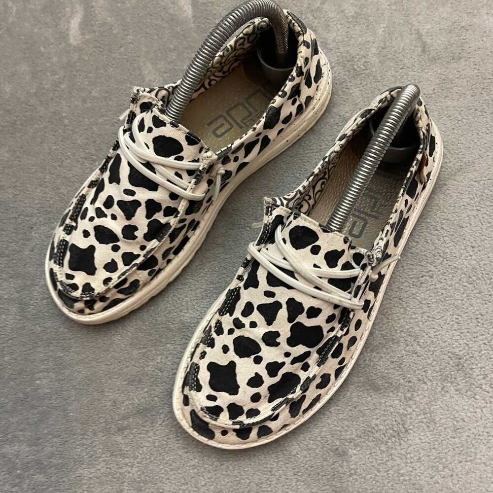 Hey Dude Womens Wendy Milky Way White 8 Shoes - Picture 2 of 7
